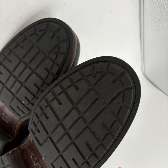 RARE UGG Australia Jarrett Leather Boots Men’s 10 Black Elastic Lace Up Moc Toe - Picture 10 of 15